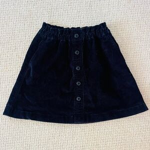 J Crew Girls Navy Corduroy Skirt (6/7)